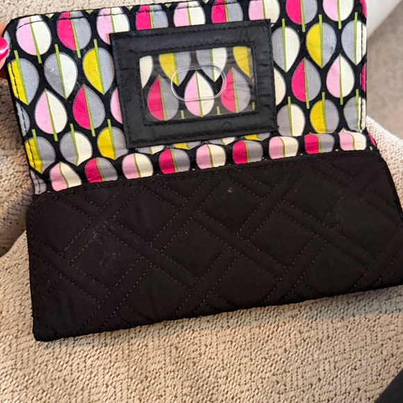 Vera Bradley Black Quilted Wallet - Picture 4 of 6